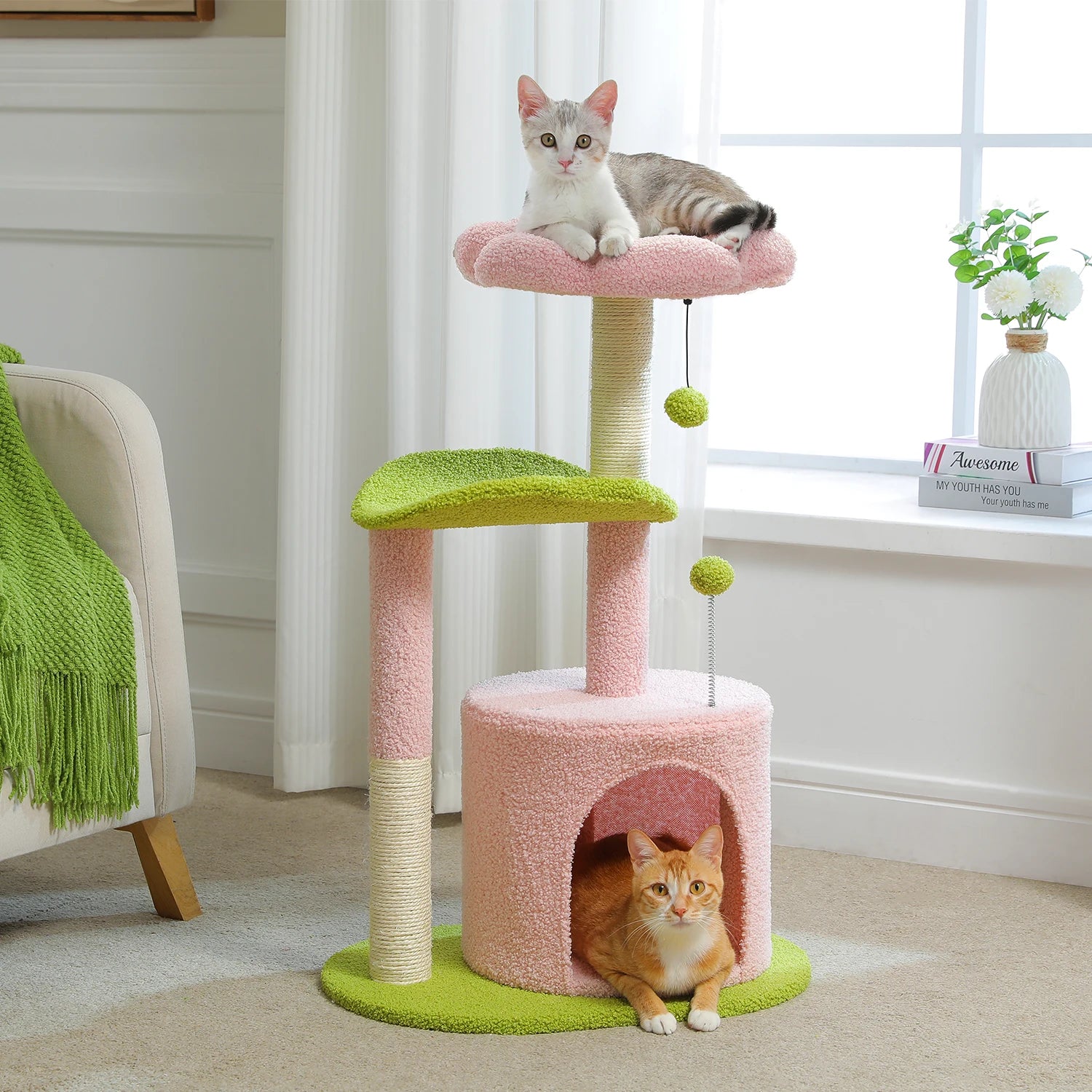 Cat Sisal Scratching Post Tree