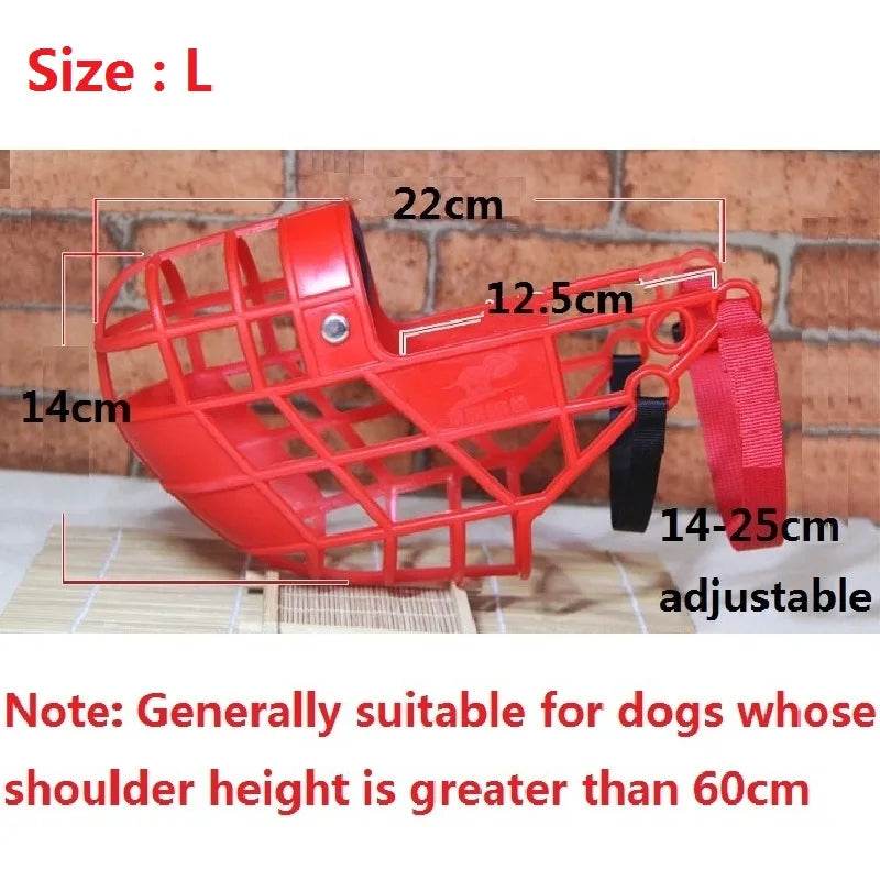 Adjustable Plastic Basket Dog Muzzle - Moment Pets