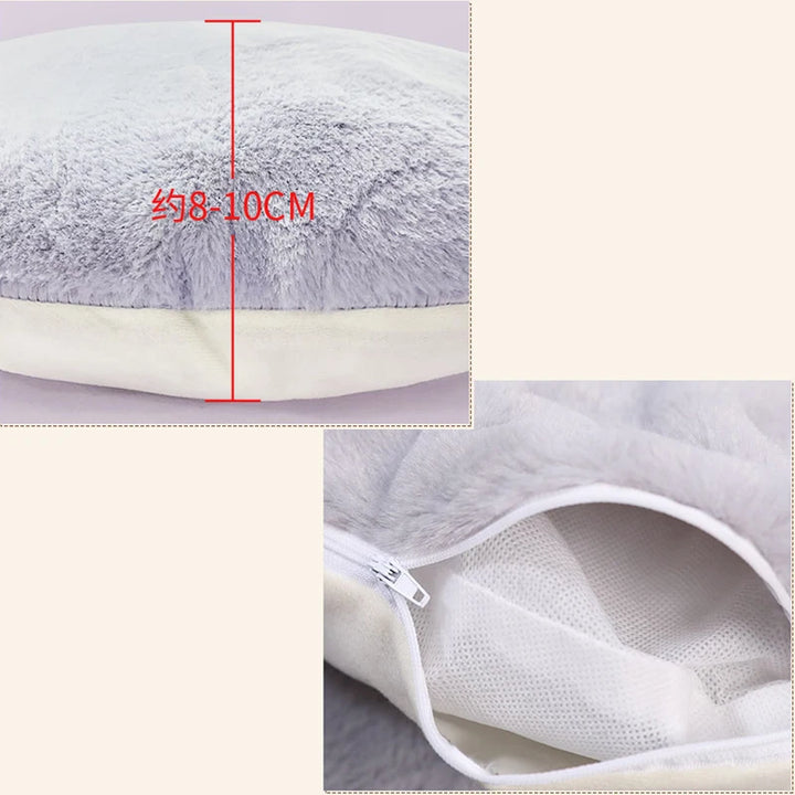 HOOPET Soft Plush Cat Bed House - Winter Warm Kennel for Cats & Small Dogs