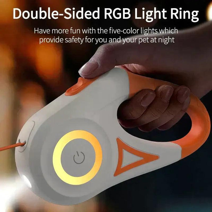 Illuminating Retractable Dog Leash - Moment Pets | Everything Your Pet Needs