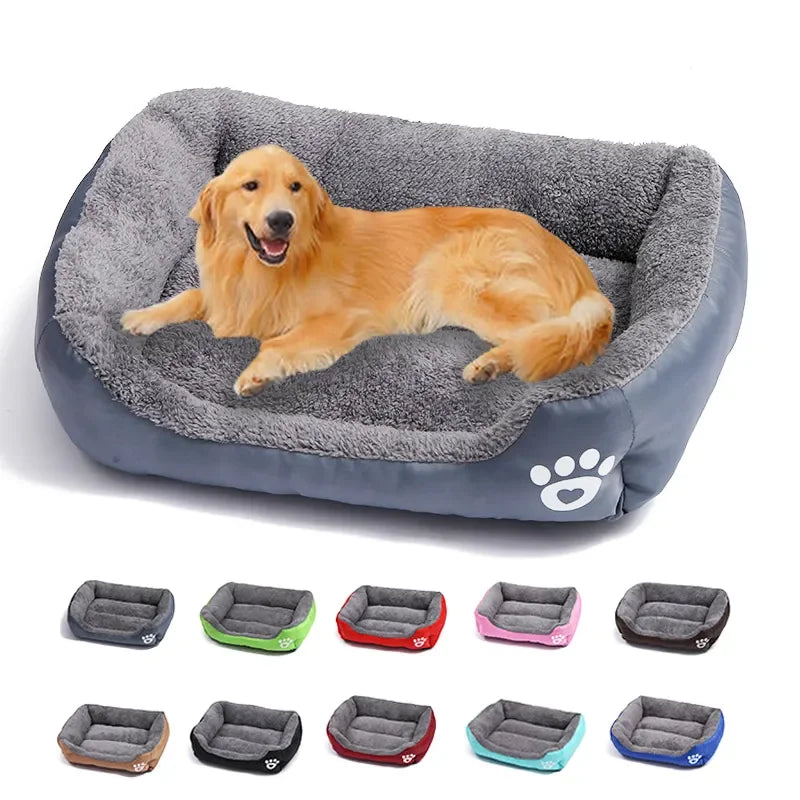 Dog Square Plush Bed - Moment Pets