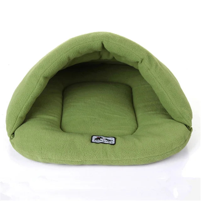 Winter Warm Fleece Cat Sleeping Bag