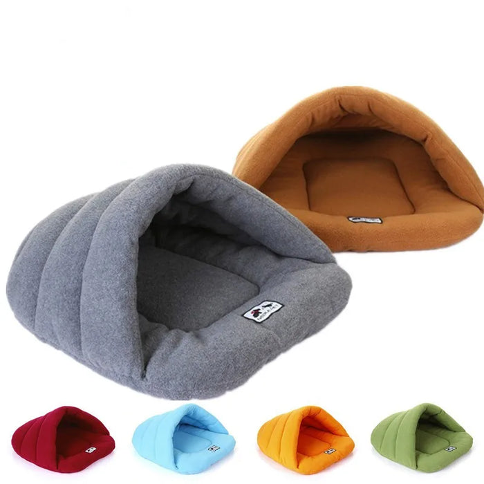 Winter Warm Fleece Cat Sleeping Bag