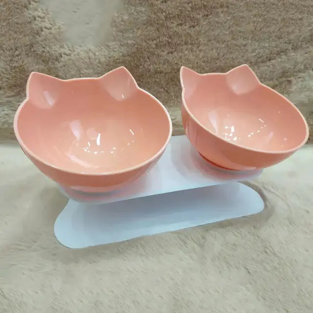 Non-Slip Cat Single Double Bowls