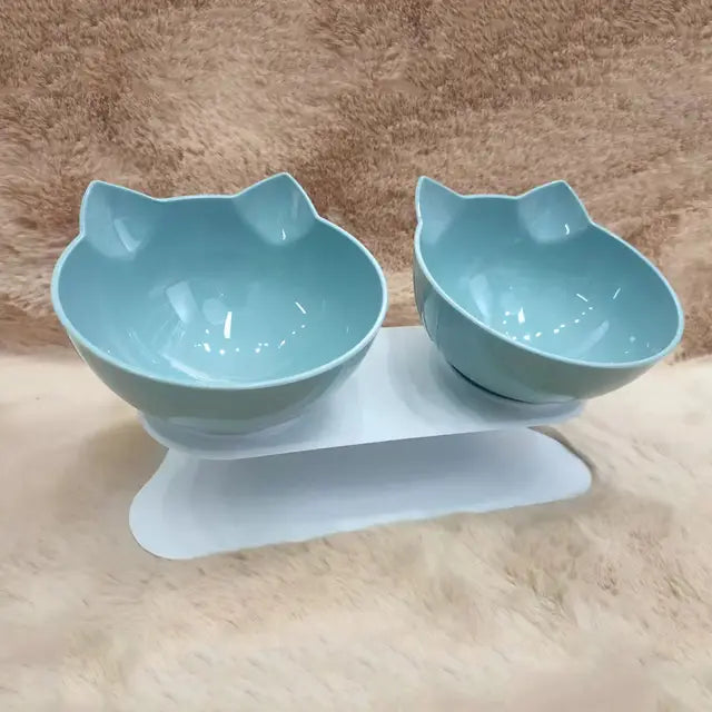 Non-Slip Cat Single Double Bowls