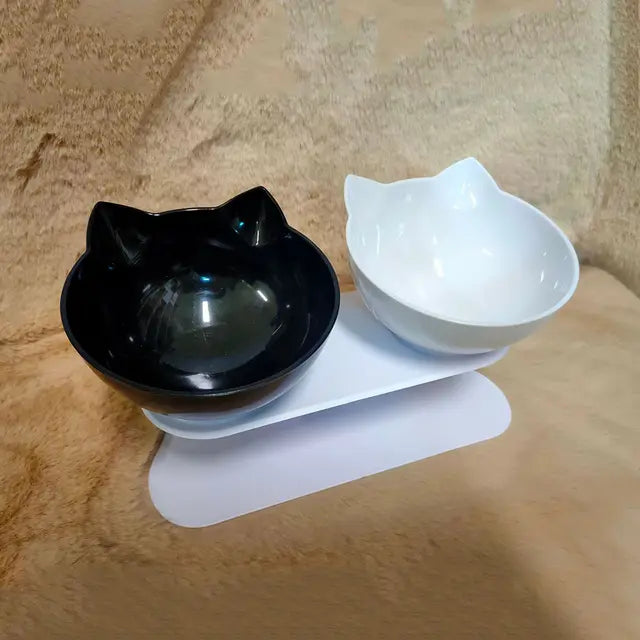 Non-Slip Cat Single Double Bowls