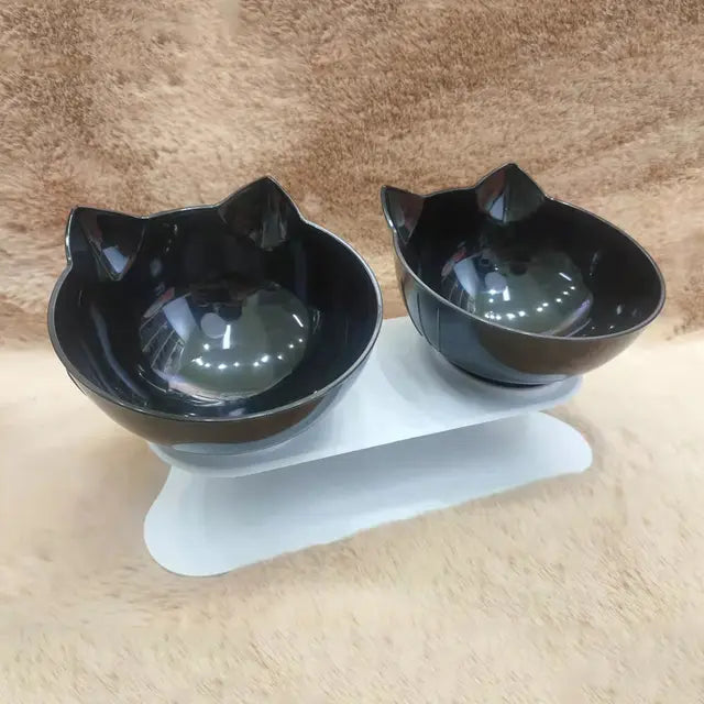 Non-Slip Cat Single Double Bowls