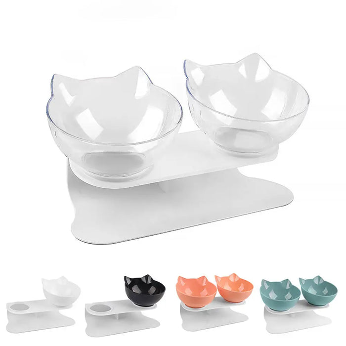 Non-Slip Cat Single Double Bowls