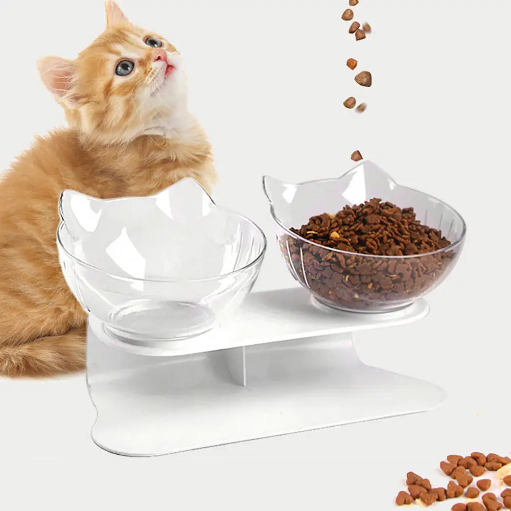 Non-Slip Cat Single Double Bowls - Moment Pets