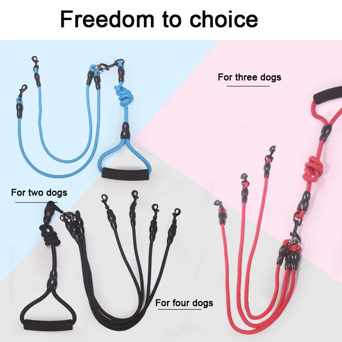 Dog Nylon Rope Double Leash