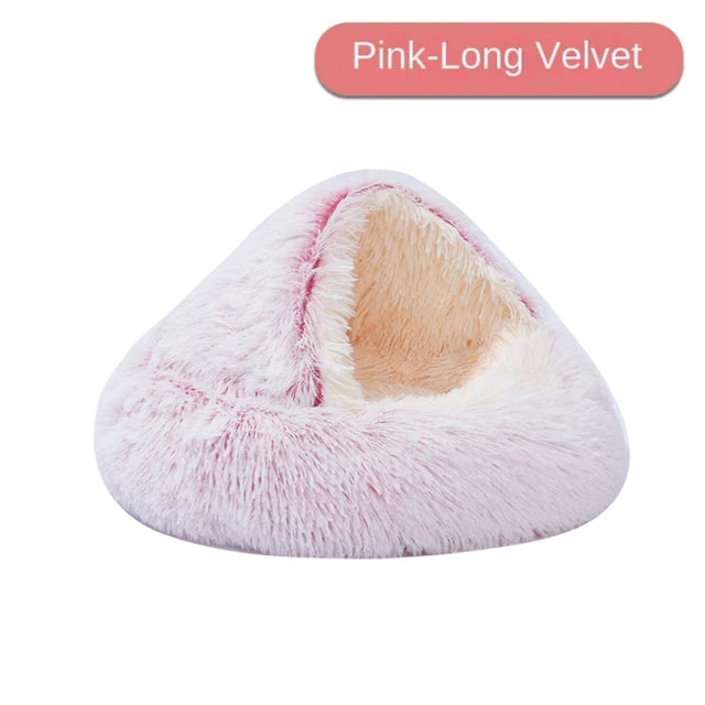 Plush Cat Round Bed