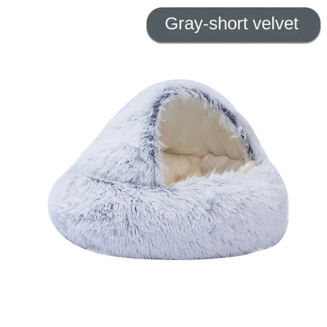 Plush Cat Round Bed