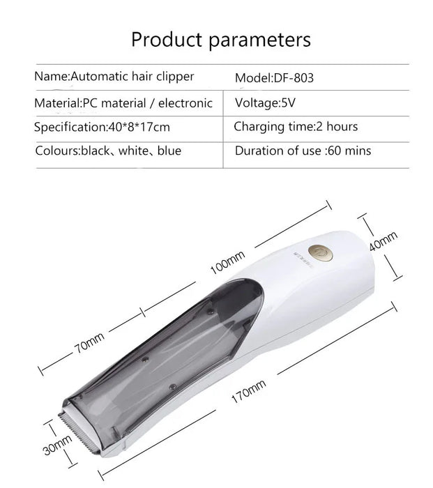 Portable Cat Vacuum hair Clipper