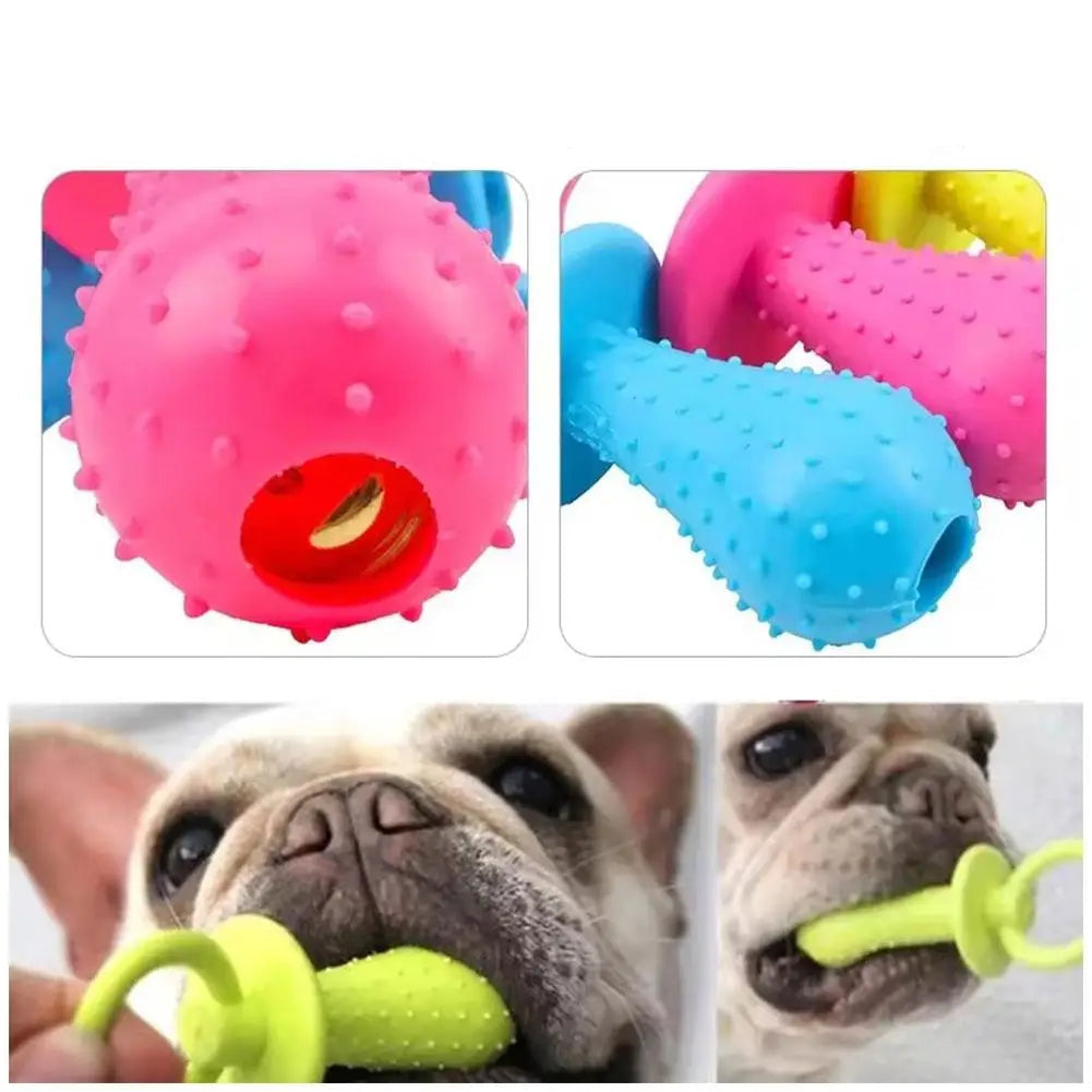 Rubber Dog Pacifier Toy - Moment Pets