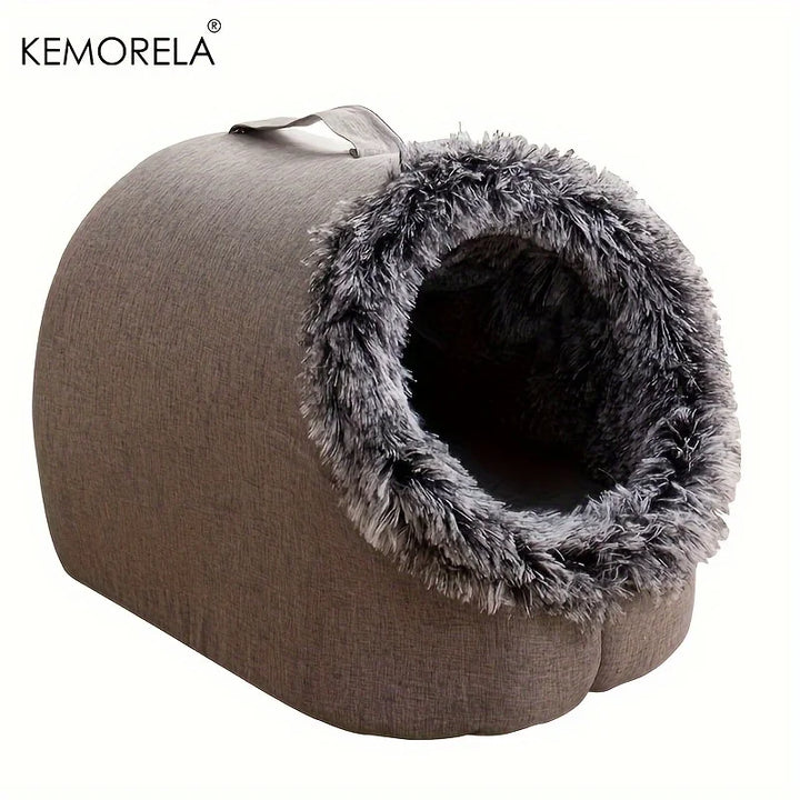 Winter Warm Pet Cave Bed