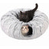 Cozy Plush Cat Tunnel Bed