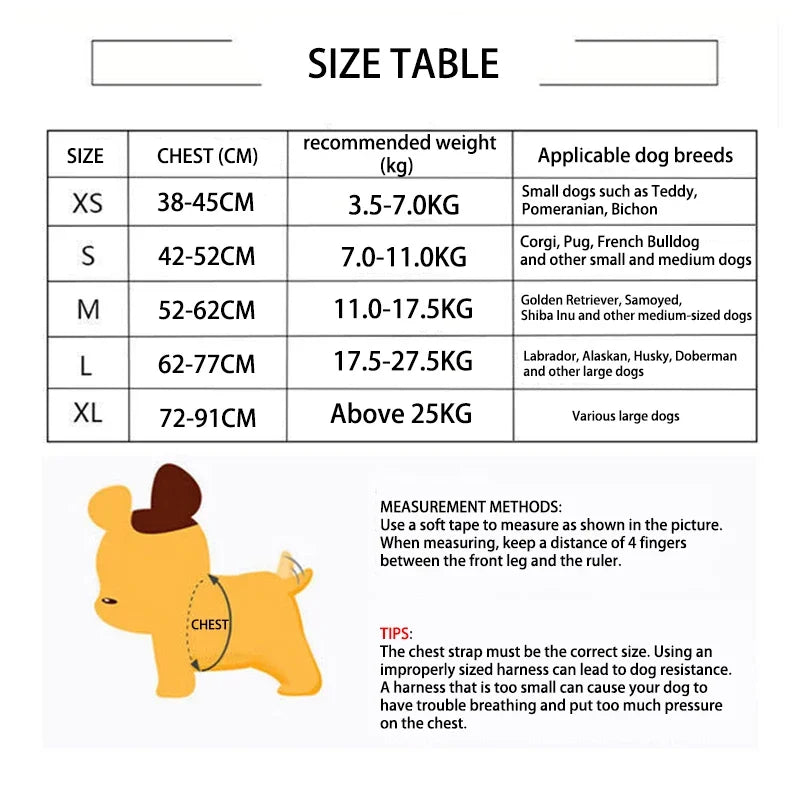 Adjustable Quick-Release Dog Harness