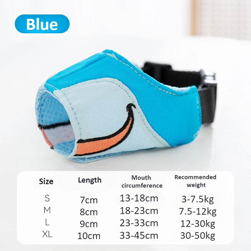 Adjustable Breathable Dog Muzzle