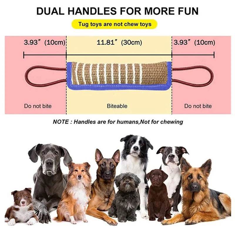 German Shepherd Dental Jute Chew Stickspherd dog chew pillows - Moment Pets