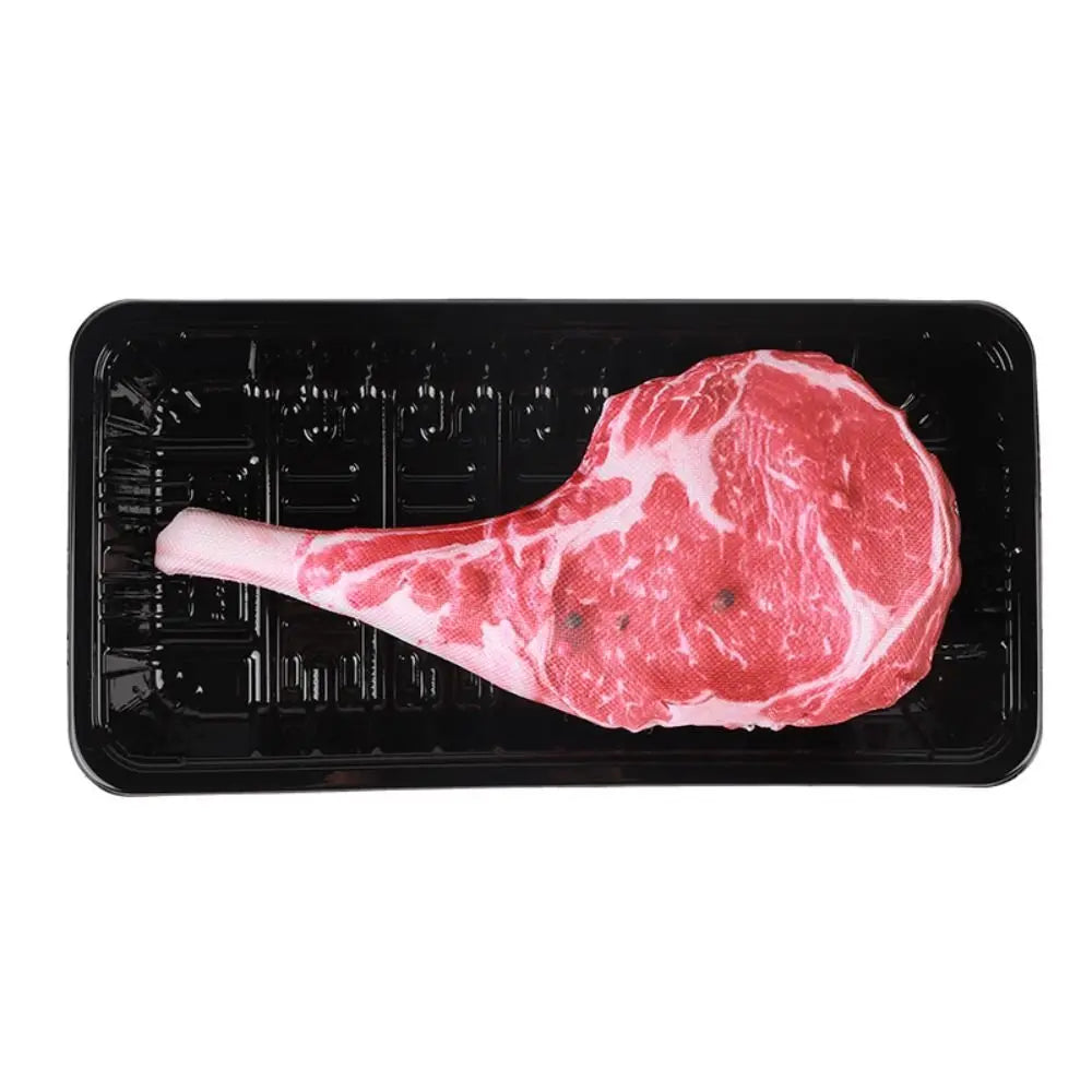 Steak Squeaky Bite-Resistant Toy