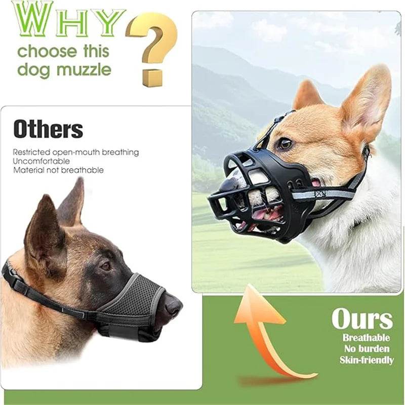 Breathable Cage Dog Muzzle Adjustable - Moment Pets
