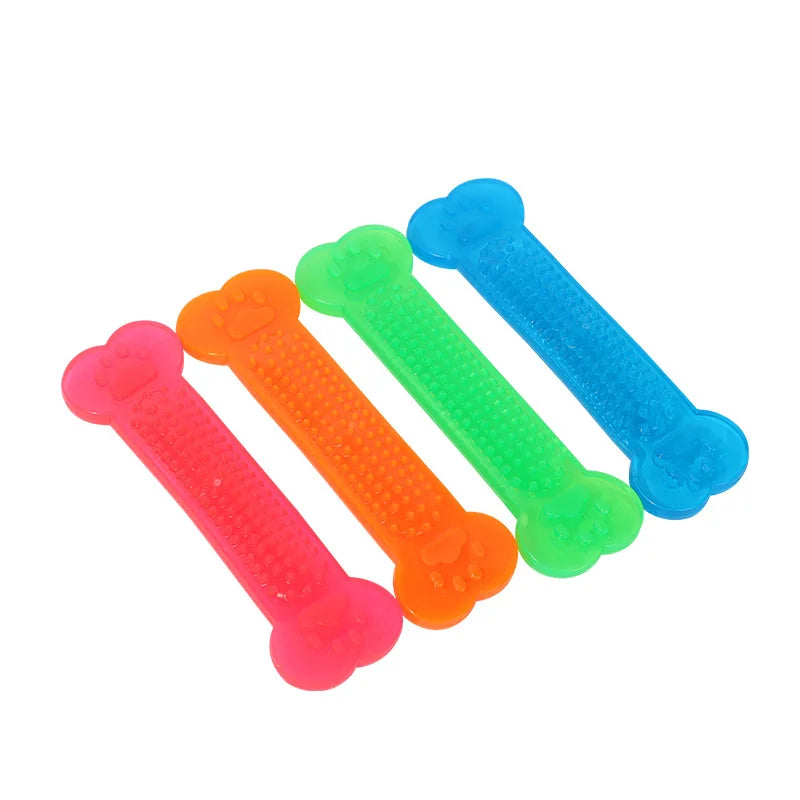 Rubber Dog Chew Toothbrush Toy