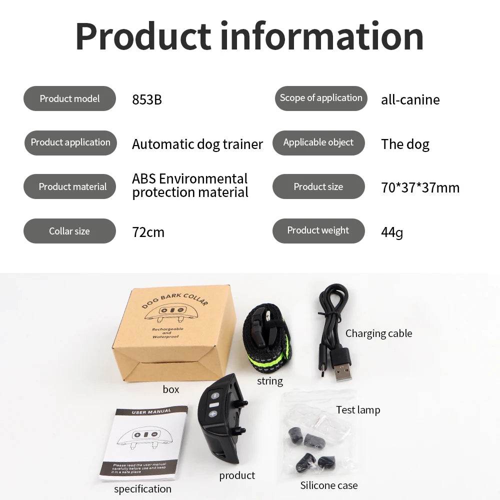 Automatic Anti Bark Dog Collar - Moment Pets