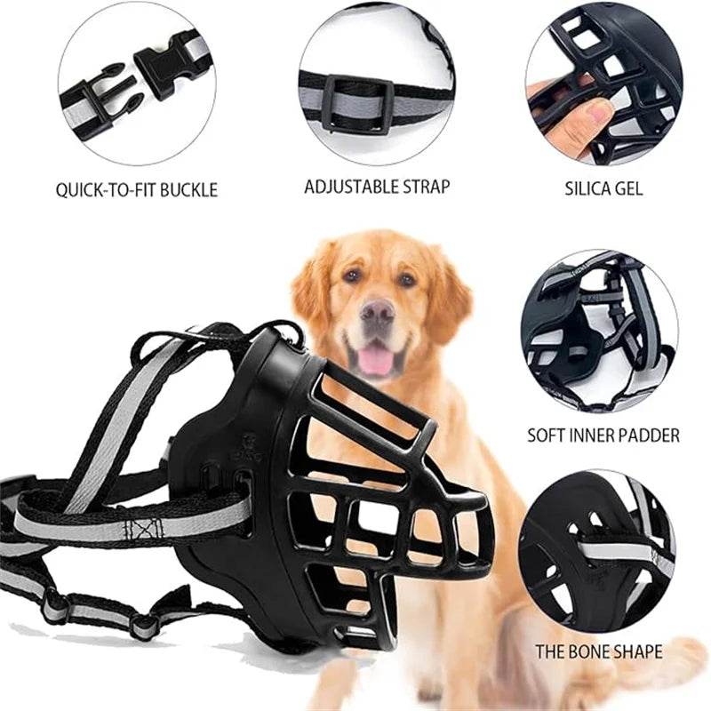 Breathable Cage Dog Muzzle Adjustable - Moment Pets