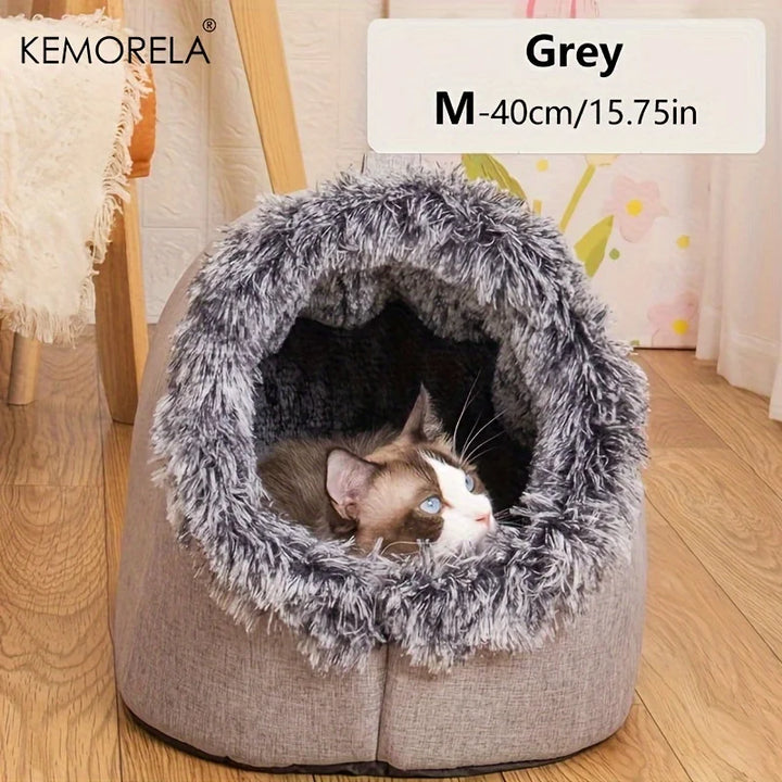 Winter Warm Pet Cave Bed