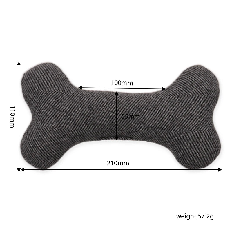 Indestructible Interactive Squeaky Dog Bone
