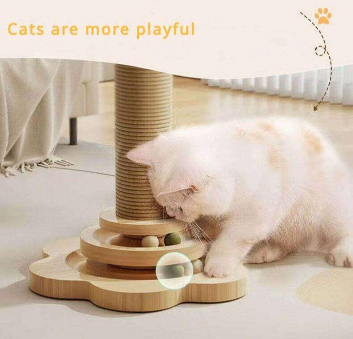 Scratch & Play Cat Post - Moment Pets | Everything Your Pet Needs