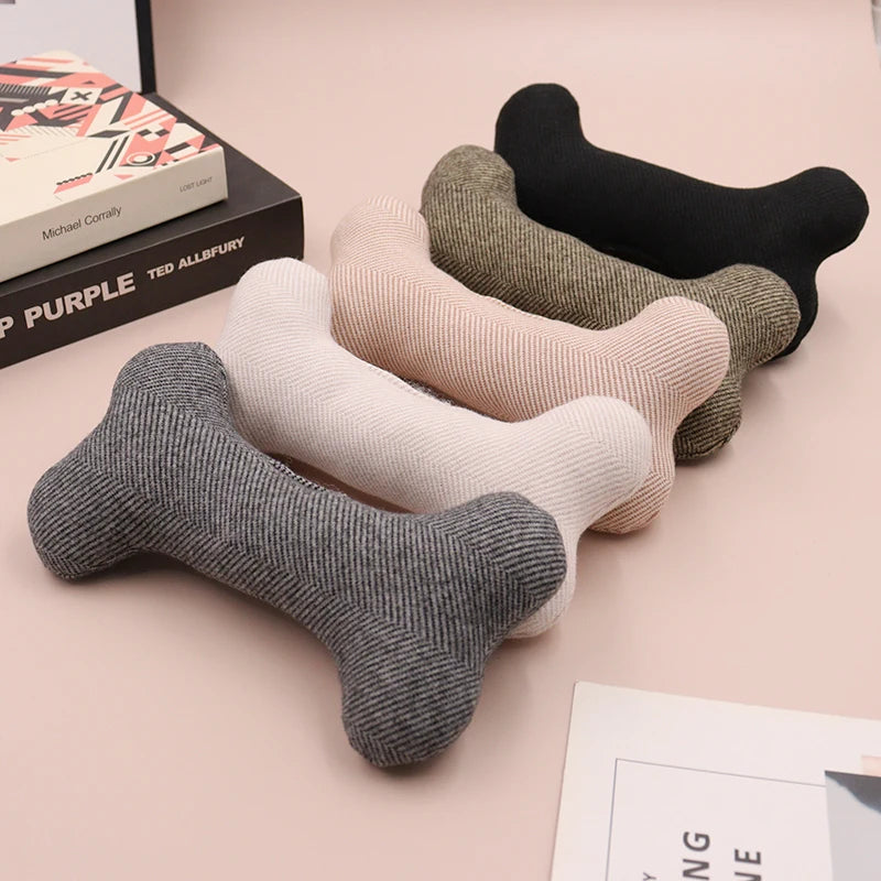 Indestructible Interactive Squeaky Dog Bone