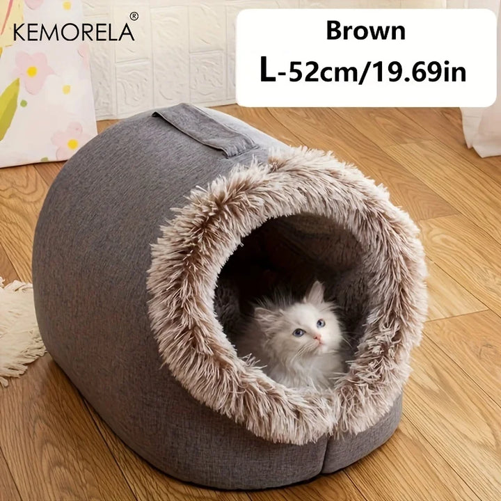 Winter Warm Pet Cave Bed
