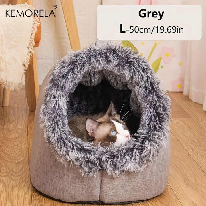 Winter Warm Pet Cave Bed