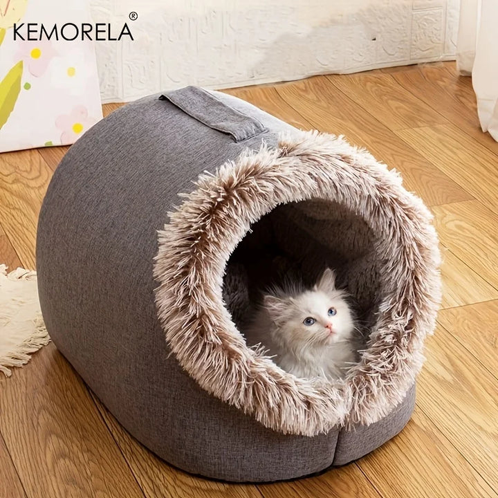 Winter Warm Pet Cave Bed