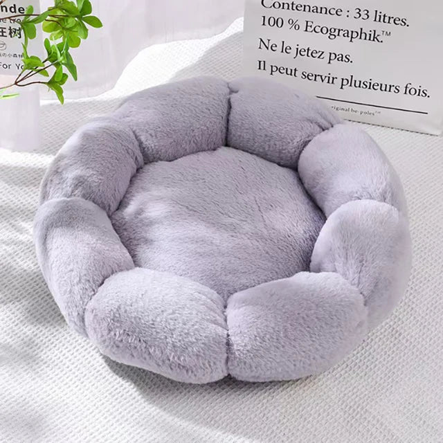 Soft Plush Cat Flower Nest