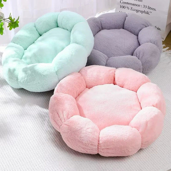 Soft Plush Cat Flower Nest