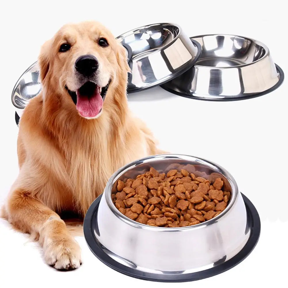 Stainless Steel Dog Feeder Bowl - Moment Pets