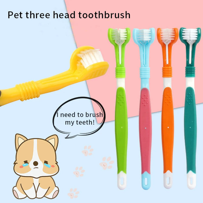 Three Sided Dog Toothbrush