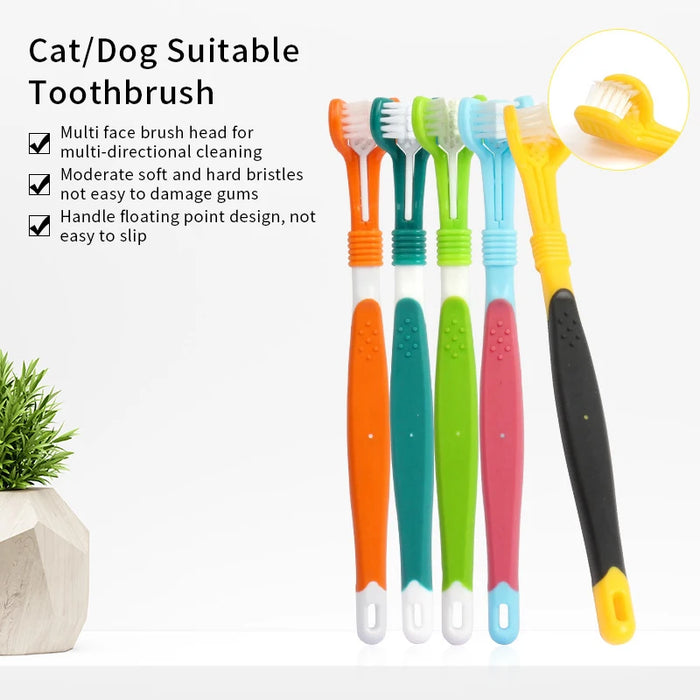 Three Sided Dog Toothbrush