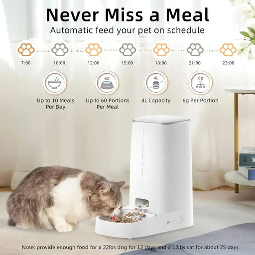 Wireless Automatic Pet Feeder - Moment Pets | Everything Your Pet Needs