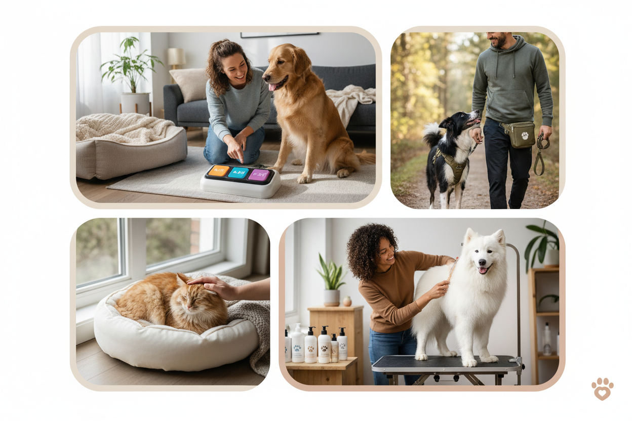 Happy pets and owners