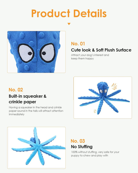 OctoFun Squeaky Dog Toys