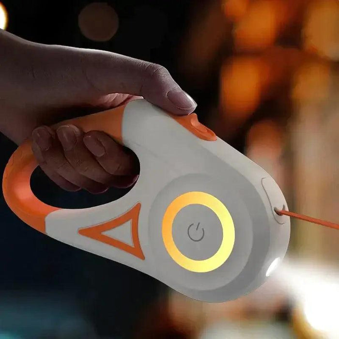 Illuminating Retractable Dog Leash - Moment Pets | Everything Your Pet Needs